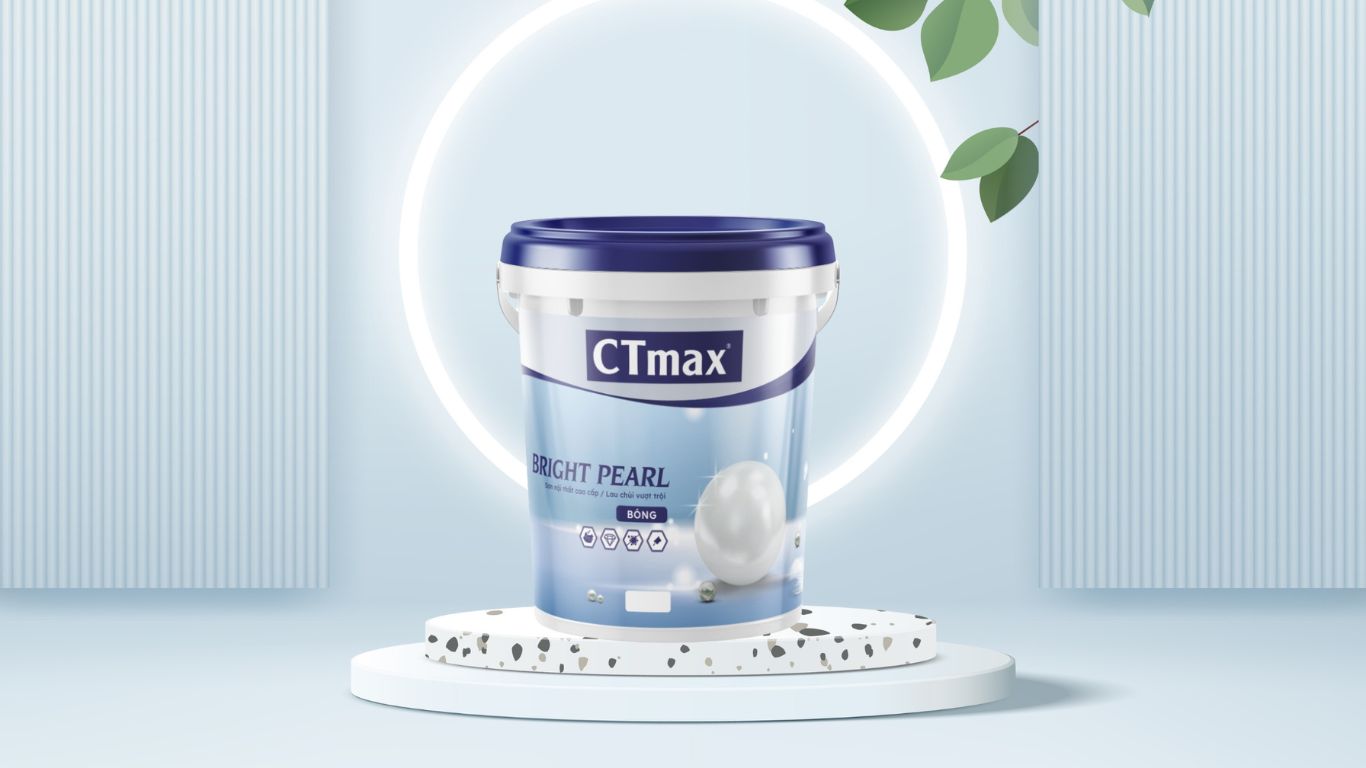 Sơn nội thất CTmax Bright Pearl , bề mặt bóng, dễ lau chùi